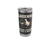 Jardiner parce que frapper les gens n'est pas une bonne idée de planter Gobelet isotherme en acier inoxydable double paroi