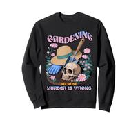 Jardiner parce que le meurtre n'est pas une bonne chose, Skull Cottagecore Sweatshirt