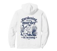 Jardiner Parce Que Le Meurtre n'est Pas Une Bonne idée pour Un Amateur de Plantes à Chat Sweat à Capuche
