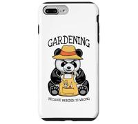 Jardiner Parce Que Le Meurtre n'est Pas Une Erreur Panda maléfique Amoureux des Plantes Coque pour iPhone 7 Plus/8 Plus