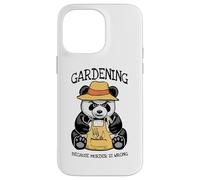 Jardiner Parce Que Le Meurtre n'est Pas Une Erreur Panda maléfique Amoureux des Plantes Coque pour iPhone 14 Pro Max