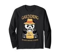 Jardiner Parce Que Le Meurtre n'est Pas Une Erreur Panda maléfique Amoureux des Plantes Manche Longue