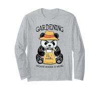 Jardiner Parce Que Le Meurtre n'est Pas Une Erreur Panda maléfique Amoureux des Plantes Manche Longue