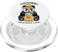 Jardiner Parce Que Le Meurtre n'est Pas Une Erreur Panda maléfique Amoureux des Plantes PopSockets PopGrip pour MagSafe