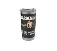 Jardiner parce que poinçonner les gens est une mauvaise plantation de jardin Gobelet isotherme en acier inoxydable double paroi