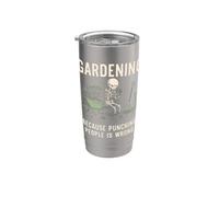 Jardiner parce que poinçonner les gens est une mauvaise plantation de jardin Gobelet isotherme en acier inoxydable double paroi