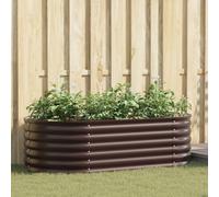 Jardinère Élevée vidaXL Marron 160x80x44 cm Acier Galvanisé