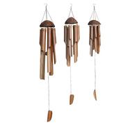 Jardinex Carillon à Vent Bambou - Marron 30 cm
