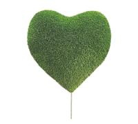 Jardinex Peluche de Coeur en Gazon synthétique - Vert 50 cm
