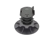 Jardinex Plot terrasse Bois réglable 14-17 cm - Noir