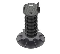 Jardinex Plot terrasse Bois réglable 26-29 cm - Noir