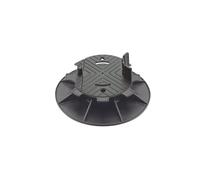 Jardinex Plot terrasse Bois réglable 3,5-5 cm - Noir