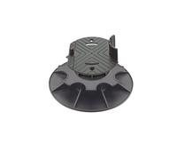 Jardinex Plot terrasse Bois réglable 8-11 cm - Noir