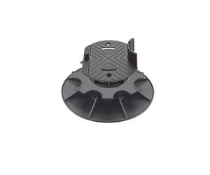 Jardinex Plot terrasse Bois réglable 8-11 cm - Noir