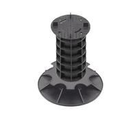 Jardinex Plot terrasse Dalle réglable 23-26 cm - Noir