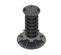 Jardinex Plot terrasse Dalle réglable 26-29 cm - Noir