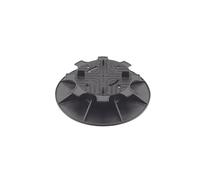 Jardinex Plot terrasse Dalle réglable 3,5-5 cm - Noir