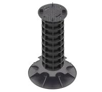 Jardinex Plot terrasse Dalle réglable 32-35 cm - Noir