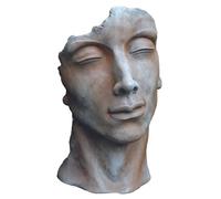 Jardinex Statue Visage Homme extérieur Petit Format - Rouille 53 cm
