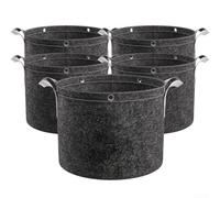 Jardinez en toute simplicité en utilisant des sacs de culture en tissu non tissé avec poignées robustes et drainage (37,5 L)