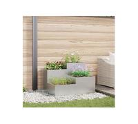 Jardinier 100x100x60 cm en acier galvanisé