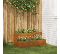 Jardinier 2 étagères 100x60x45 cm en acier inoxydable