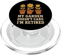 Jardinier à la Retraite Encore plantant drôle Grand-mère Grand-père Vert PopSockets PopGrip pour MagSafe