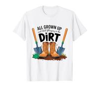 Jardinier amusant qui a grandi et joue toujours dans la terre T-Shirt