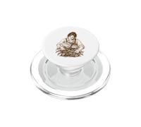 Jardinier botanique Vintage Pivoine et Fleur PopSockets PopGrip pour MagSafe