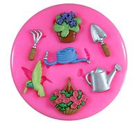 Jardinier de monde de jardinage pour cupcakes/gâteau Moule en silicone fleur moule pour décoration gâteau glaçage sucre Outil de fées Blessings