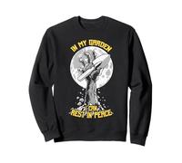 Jardinier Halloween Repose en Paix dans Mon Jardin Zombie Hand Sweatshirt