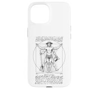 Jardinier Jardinage Homme de Vitruve Leonardo Da Vinci Garden Coque pour iPhone 15