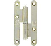 Jardinier Massard - Paumelle ou charniere Acier Chromate Bout Rond-paumelle Acier Chromate Bout Rond - Dim mm.140 x 55 - Sens.G -, Inconnu (Lot de 6)