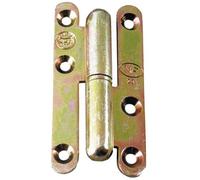 Jardinier massard - Paumelle ou charniere acier chromate bout rond-paumelle acier chromate bout rond - Dim mm.95 x 45 - Sens.G -