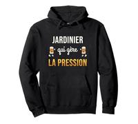 Jardinier Qui Gère La Pression Humour Jardinier Cadeau Bière Sweat à Capuche