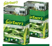 Jardinier’S 2 x 3 KG Engrais de Gazon Avec A Long Terme Pelouses Ornementales