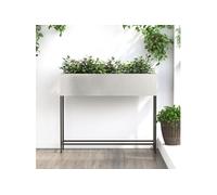 Jardinier surélevé 100x26x82 cm en Acier Inoxydable