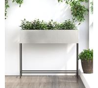 Jardinier Surélevé Vidaxl 100x26x82 Cm En Acier Inoxydable