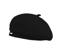 Jardinier Versatile Solid Colour Wool Knitted Beret Outdoor Warm Cap Painter Hat Female Bob Garçon (Black, M)