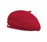 Jardinier Versatile Solid Colour Wool Knitted Beret Outdoor Warm Cap Painter Hat Female Bob Garçon (Red, M)