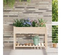 Jardinier vidaXL avec grilles 115x59x76 cm en bois massif de sapin