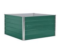 Jardinière 100 x 100 x 45 cm acier galvanisé vert 02_0000786