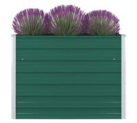 Jardinière 100 X 100 X 77 Cm Acier Galvanisé Vert