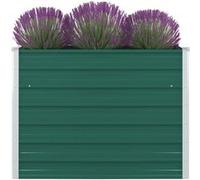 Jardinière 100 x 100 x 77 cm Acier galvanisé Vert