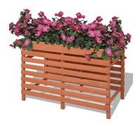 vidaXL Jardinière 100 x 50 x 71 cm en bois Marron