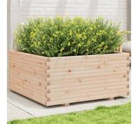 Vidaxl Jardinière 100x100x49,5 Cm Bois De Pin Massif