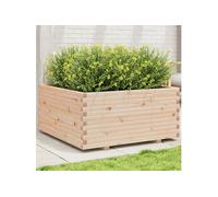Vidaxl Jardinière 100x100x49,5 Cm Bois De Pin Massif