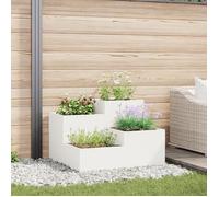 Jardinière Vidaxl 100x100x60 Cm Acier Blanc