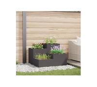 Jardinière Vidaxl 100x100x60 Cm Acier Noir