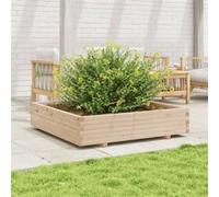 Vidaxl Jardinière 110x110x26,5 Cm Bois De Pin Massif